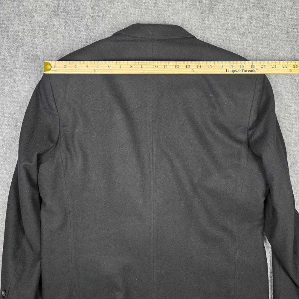 Oscar de la Renta Blazer Mens 42L Wool Cashmere Black Tailored Sport Coat Luxury